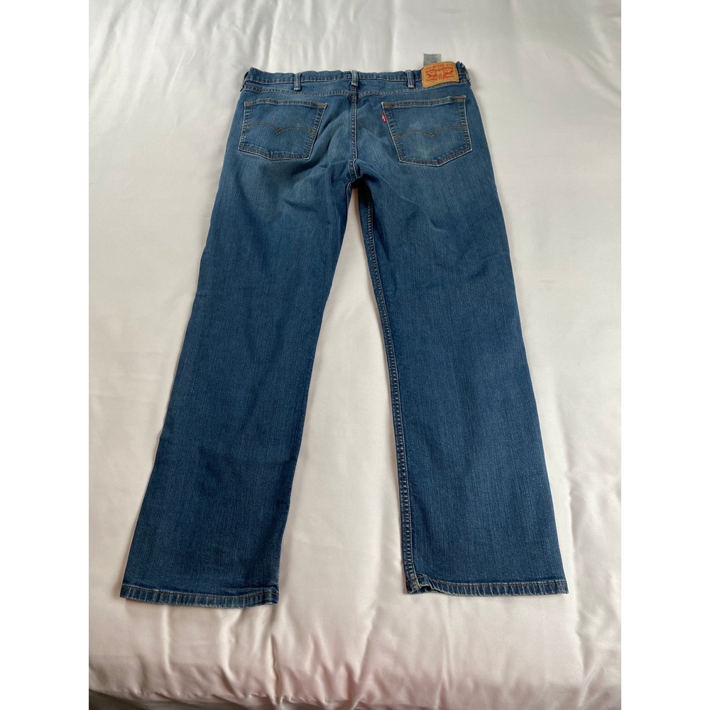 Levis 514 Straight Fit Jeans Mens 40x32 Blue Excellent Medium Wash Stretch